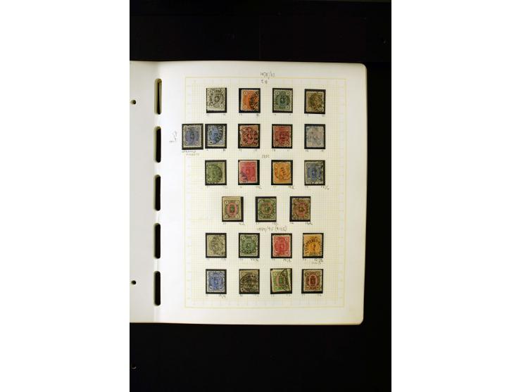 1856/1950, postfrische, ungebrauchte und gestempelte, spezialisierte Sammlung mit u.a. Mi.-Nr. 1I, 2x, 70 Zungenmarken, Mi.-N