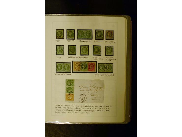 1849/1870, meist gestempelte Spezialsammlung mit einigen hundert Marken, schönen Briefstücken und vielen Briefen, dabei Paare