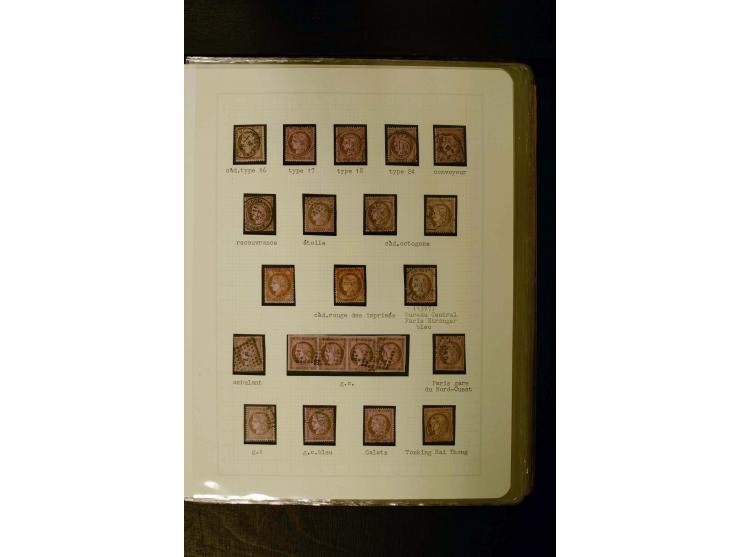 1849/1870, meist gestempelte Spezialsammlung mit einigen hundert Marken, schönen Briefstücken und vielen Briefen, dabei Paare