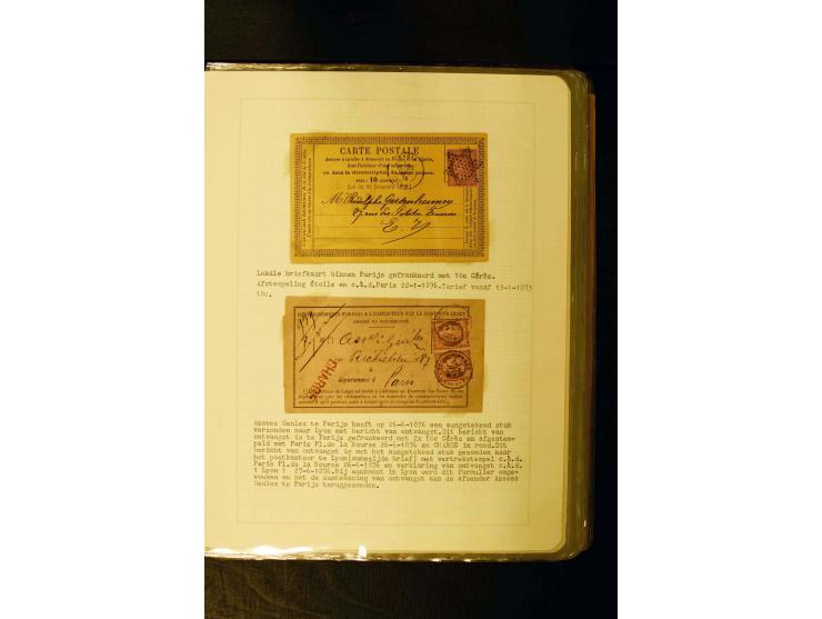 1849/1870, meist gestempelte Spezialsammlung mit einigen hundert Marken, schönen Briefstücken und vielen Briefen, dabei Paare