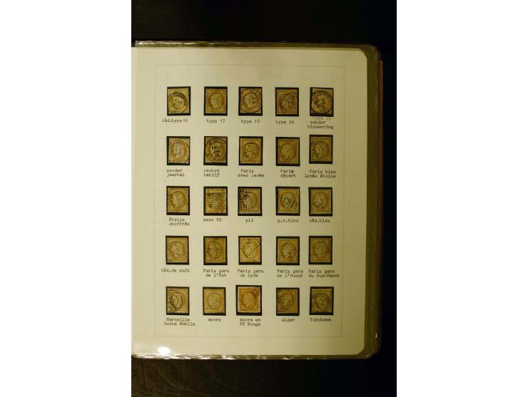 1849/1870, meist gestempelte Spezialsammlung mit einigen hundert Marken, schönen Briefstücken und vielen Briefen, dabei Paare