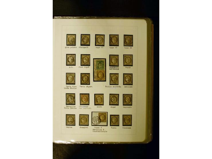 1849/1870, meist gestempelte Spezialsammlung mit einigen hundert Marken, schönen Briefstücken und vielen Briefen, dabei Paare