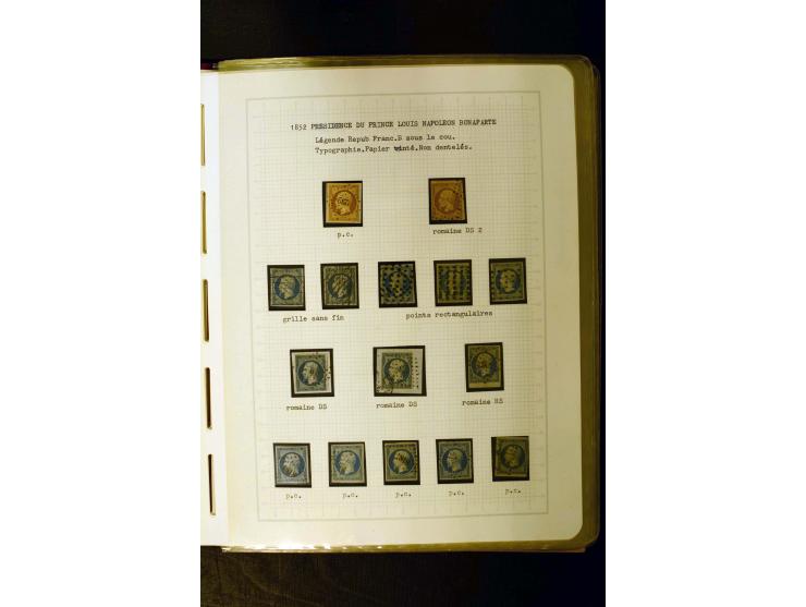 1849/1870, meist gestempelte Spezialsammlung mit einigen hundert Marken, schönen Briefstücken und vielen Briefen, dabei Paare