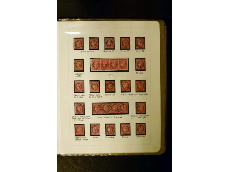 1849/1870, meist gestempelte Spezialsammlung mit einigen hundert Marken, schönen Briefstücken und vielen Briefen, dabei Paare