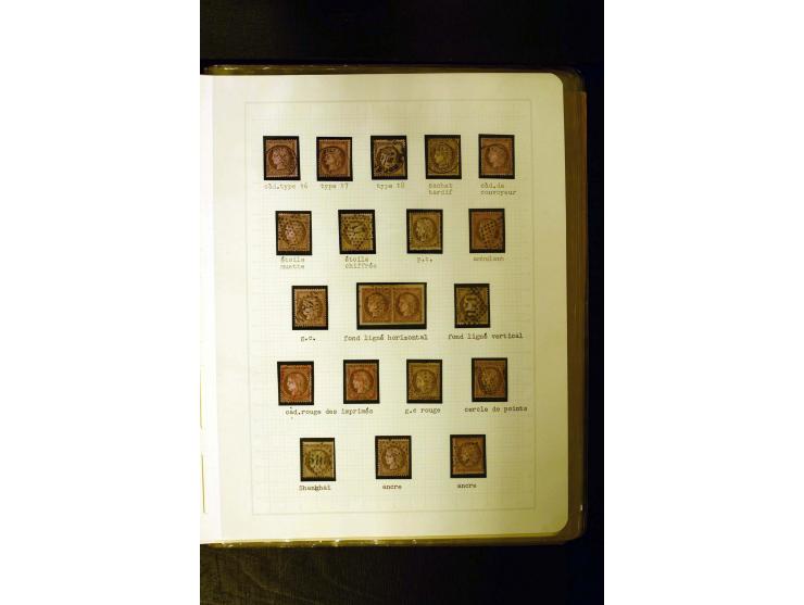 1849/1870, meist gestempelte Spezialsammlung mit einigen hundert Marken, schönen Briefstücken und vielen Briefen, dabei Paare