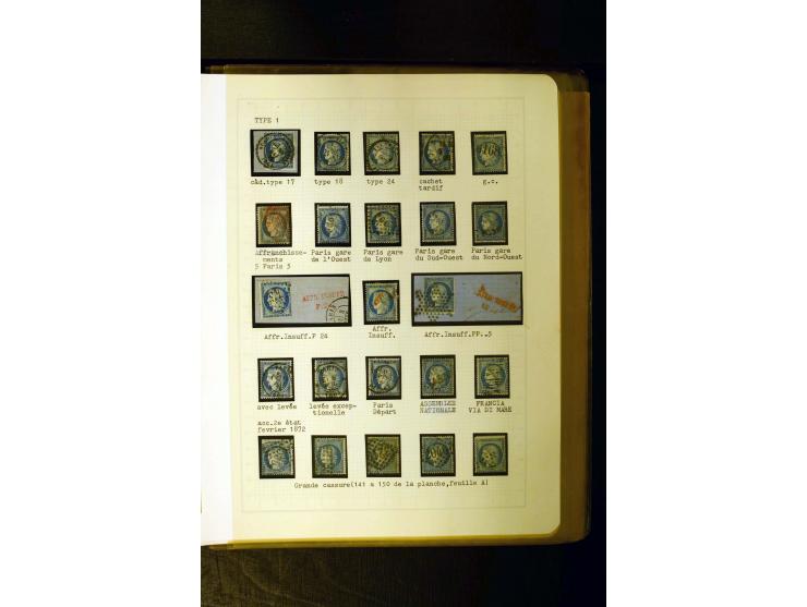 1849/1870, meist gestempelte Spezialsammlung mit einigen hundert Marken, schönen Briefstücken und vielen Briefen, dabei Paare