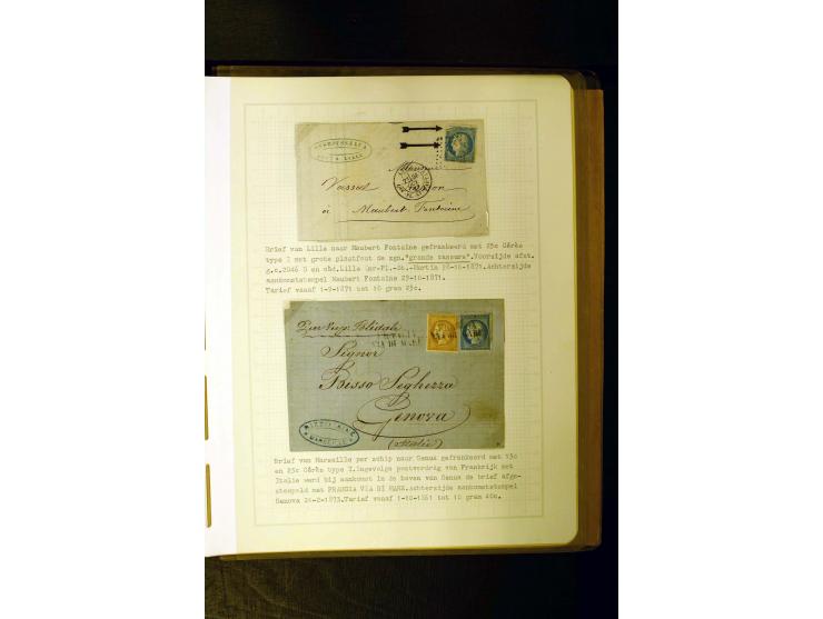 1849/1870, meist gestempelte Spezialsammlung mit einigen hundert Marken, schönen Briefstücken und vielen Briefen, dabei Paare