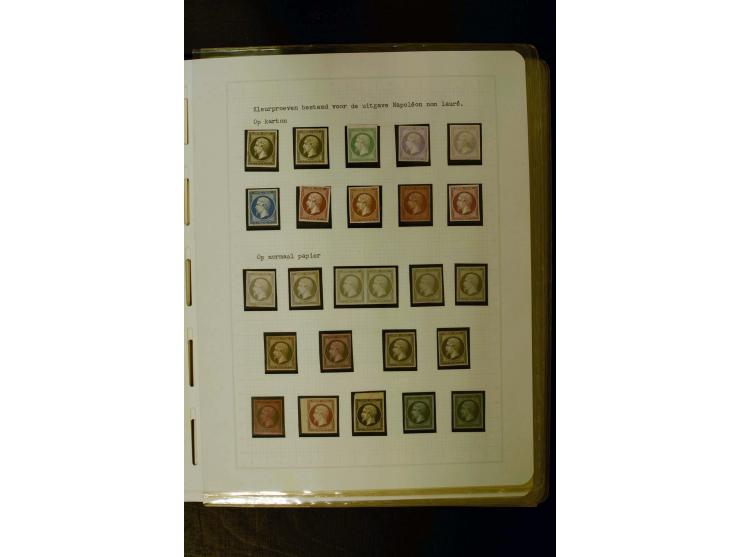 1849/1870, meist gestempelte Spezialsammlung mit einigen hundert Marken, schönen Briefstücken und vielen Briefen, dabei Paare