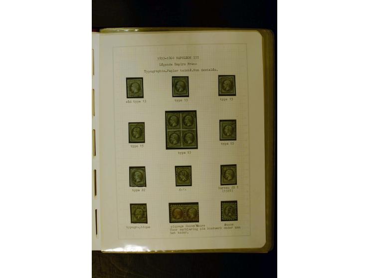 1849/1870, meist gestempelte Spezialsammlung mit einigen hundert Marken, schönen Briefstücken und vielen Briefen, dabei Paare