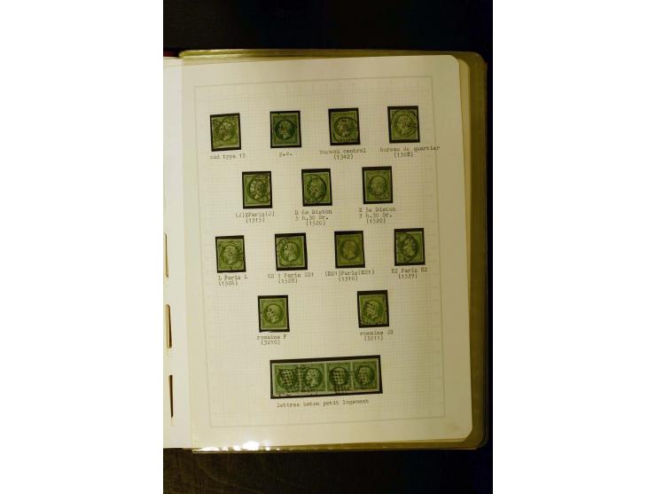 1849/1870, meist gestempelte Spezialsammlung mit einigen hundert Marken, schönen Briefstücken und vielen Briefen, dabei Paare