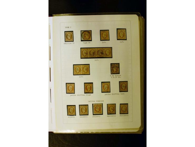 1849/1870, meist gestempelte Spezialsammlung mit einigen hundert Marken, schönen Briefstücken und vielen Briefen, dabei Paare