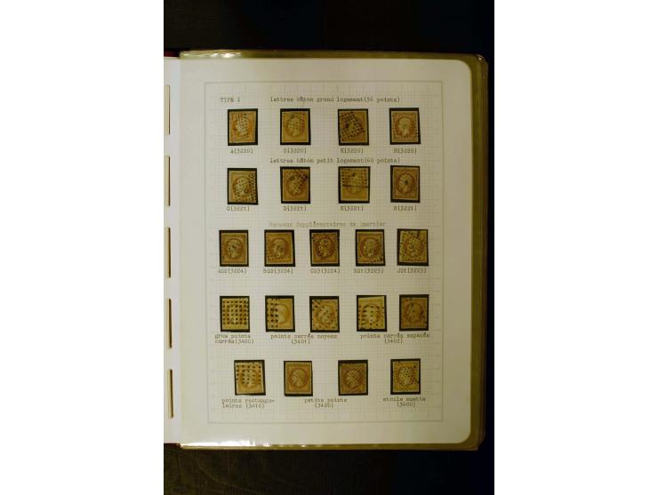1849/1870, meist gestempelte Spezialsammlung mit einigen hundert Marken, schönen Briefstücken und vielen Briefen, dabei Paare