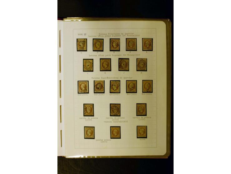 1849/1870, meist gestempelte Spezialsammlung mit einigen hundert Marken, schönen Briefstücken und vielen Briefen, dabei Paare