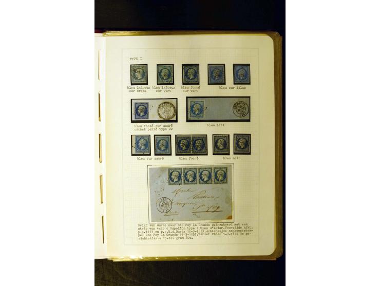 1849/1870, meist gestempelte Spezialsammlung mit einigen hundert Marken, schönen Briefstücken und vielen Briefen, dabei Paare