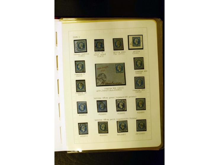 1849/1870, meist gestempelte Spezialsammlung mit einigen hundert Marken, schönen Briefstücken und vielen Briefen, dabei Paare