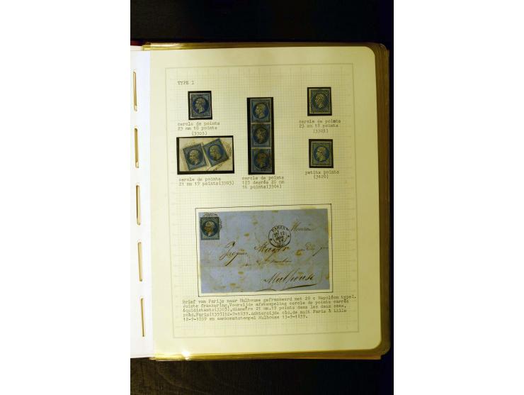 1849/1870, meist gestempelte Spezialsammlung mit einigen hundert Marken, schönen Briefstücken und vielen Briefen, dabei Paare
