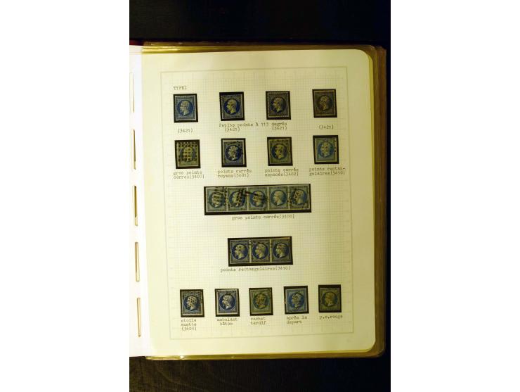 1849/1870, meist gestempelte Spezialsammlung mit einigen hundert Marken, schönen Briefstücken und vielen Briefen, dabei Paare