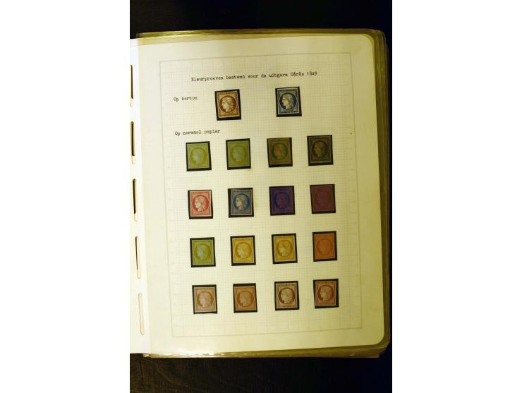 1849/1870, meist gestempelte Spezialsammlung mit einigen hundert Marken, schönen Briefstücken und vielen Briefen, dabei Paare