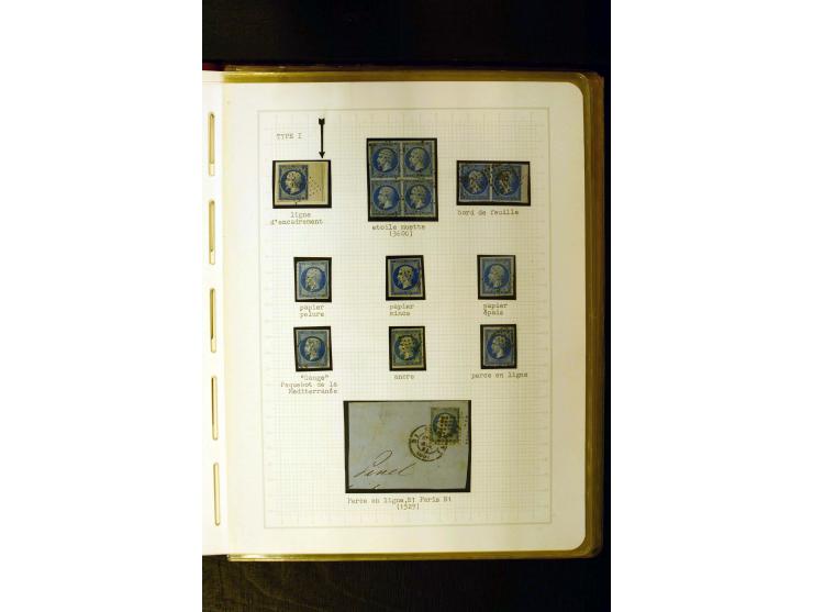 1849/1870, meist gestempelte Spezialsammlung mit einigen hundert Marken, schönen Briefstücken und vielen Briefen, dabei Paare