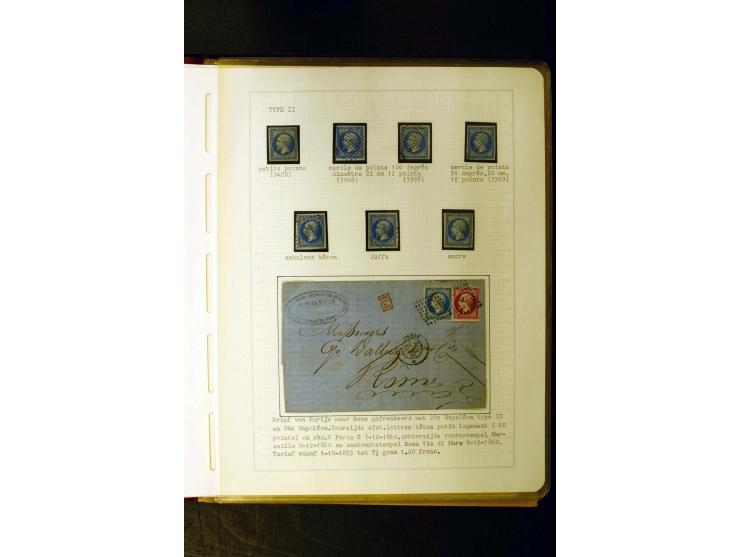 1849/1870, meist gestempelte Spezialsammlung mit einigen hundert Marken, schönen Briefstücken und vielen Briefen, dabei Paare