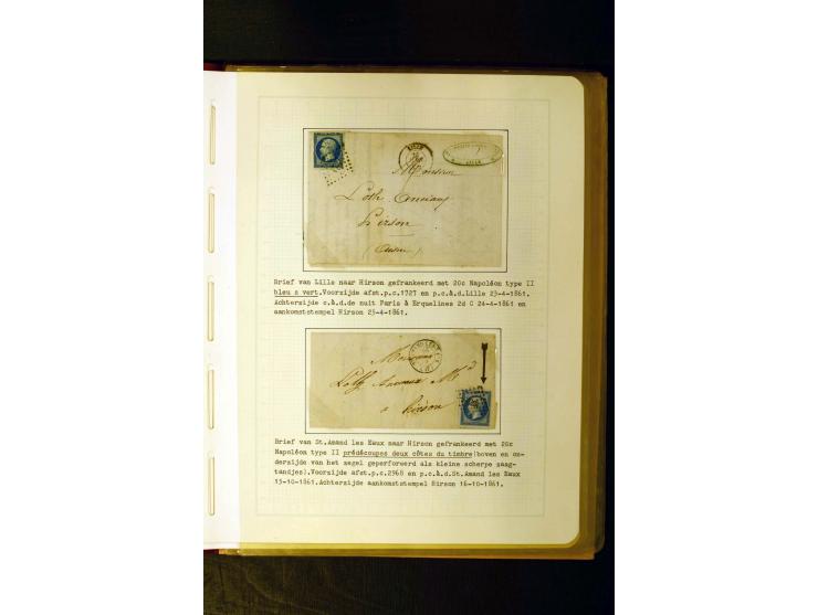 1849/1870, meist gestempelte Spezialsammlung mit einigen hundert Marken, schönen Briefstücken und vielen Briefen, dabei Paare