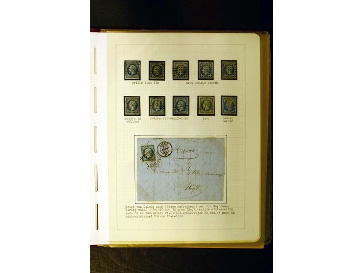 1849/1870, meist gestempelte Spezialsammlung mit einigen hundert Marken, schönen Briefstücken und vielen Briefen, dabei Paare