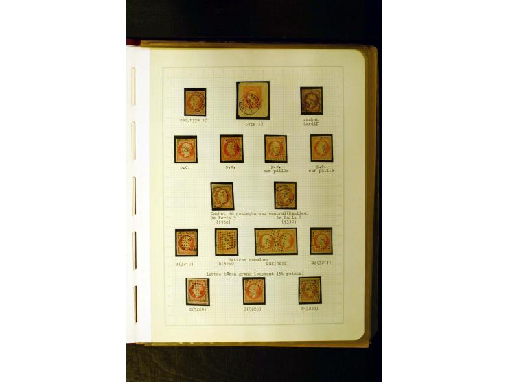 1849/1870, meist gestempelte Spezialsammlung mit einigen hundert Marken, schönen Briefstücken und vielen Briefen, dabei Paare