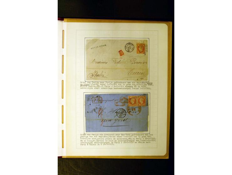 1849/1870, meist gestempelte Spezialsammlung mit einigen hundert Marken, schönen Briefstücken und vielen Briefen, dabei Paare