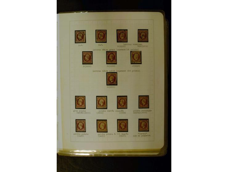 1849/1870, meist gestempelte Spezialsammlung mit einigen hundert Marken, schönen Briefstücken und vielen Briefen, dabei Paare