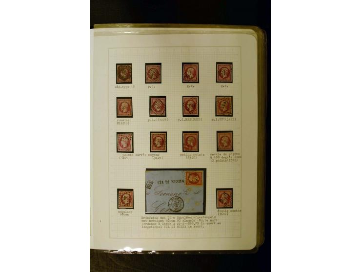 1849/1870, meist gestempelte Spezialsammlung mit einigen hundert Marken, schönen Briefstücken und vielen Briefen, dabei Paare