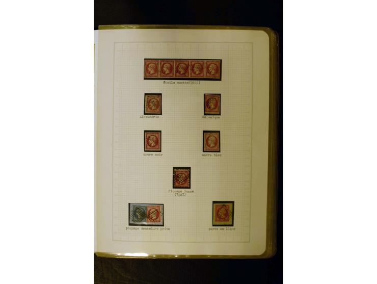 1849/1870, meist gestempelte Spezialsammlung mit einigen hundert Marken, schönen Briefstücken und vielen Briefen, dabei Paare