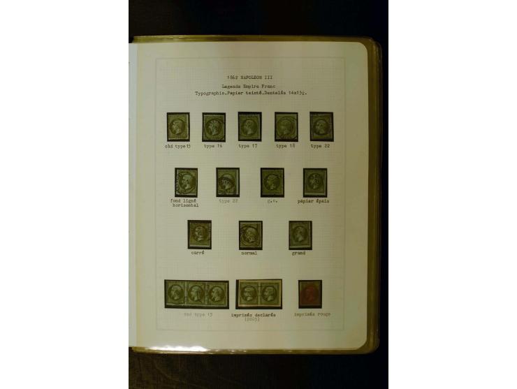 1849/1870, meist gestempelte Spezialsammlung mit einigen hundert Marken, schönen Briefstücken und vielen Briefen, dabei Paare