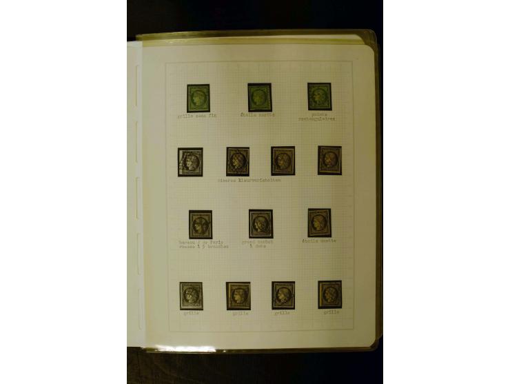 1849/1870, meist gestempelte Spezialsammlung mit einigen hundert Marken, schönen Briefstücken und vielen Briefen, dabei Paare