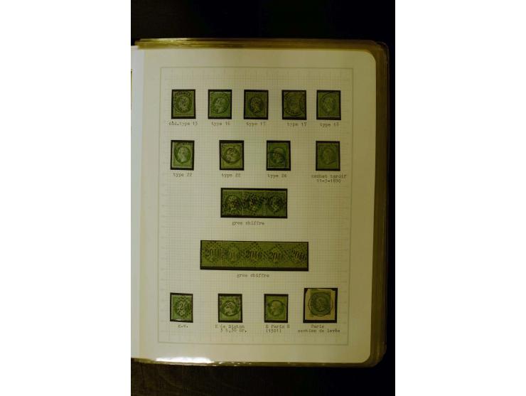 1849/1870, meist gestempelte Spezialsammlung mit einigen hundert Marken, schönen Briefstücken und vielen Briefen, dabei Paare