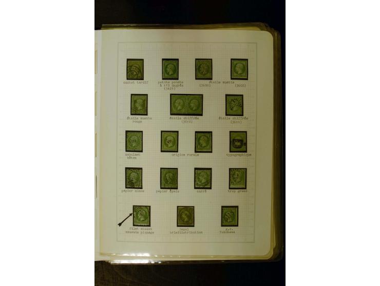 1849/1870, meist gestempelte Spezialsammlung mit einigen hundert Marken, schönen Briefstücken und vielen Briefen, dabei Paare