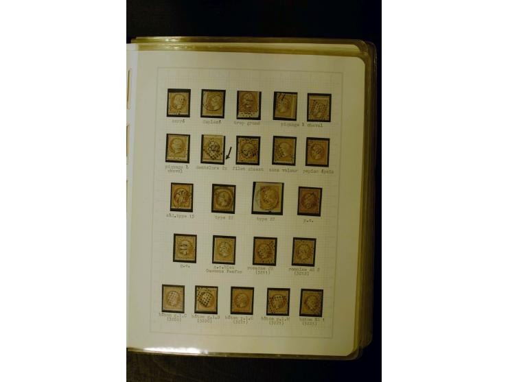 1849/1870, meist gestempelte Spezialsammlung mit einigen hundert Marken, schönen Briefstücken und vielen Briefen, dabei Paare