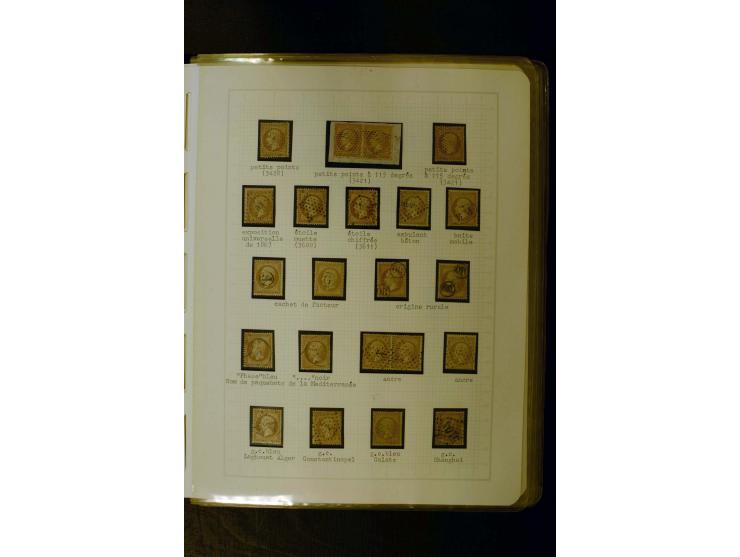 1849/1870, meist gestempelte Spezialsammlung mit einigen hundert Marken, schönen Briefstücken und vielen Briefen, dabei Paare