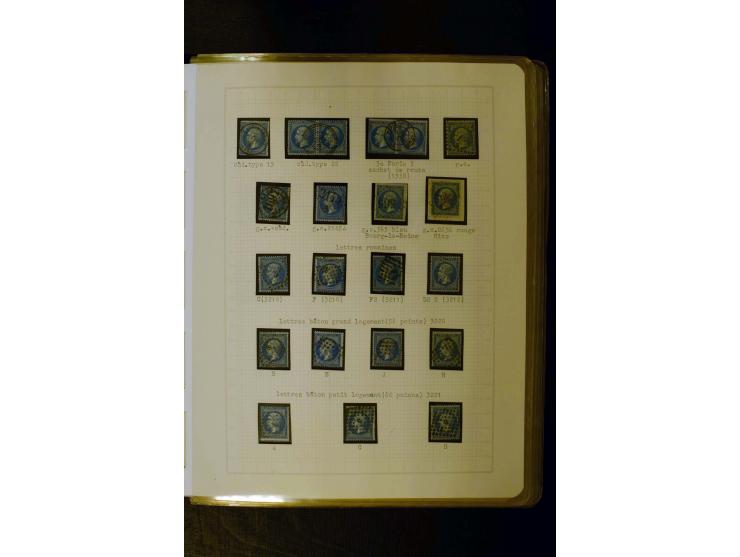 1849/1870, meist gestempelte Spezialsammlung mit einigen hundert Marken, schönen Briefstücken und vielen Briefen, dabei Paare