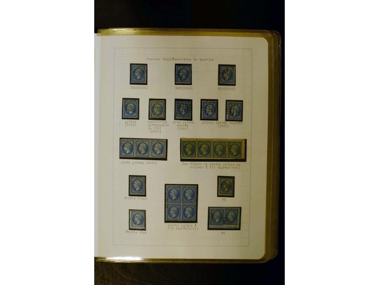 1849/1870, meist gestempelte Spezialsammlung mit einigen hundert Marken, schönen Briefstücken und vielen Briefen, dabei Paare