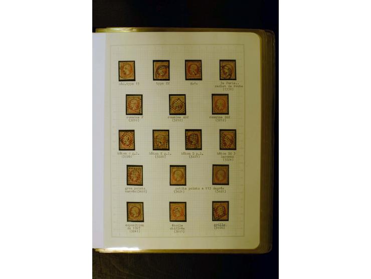 1849/1870, meist gestempelte Spezialsammlung mit einigen hundert Marken, schönen Briefstücken und vielen Briefen, dabei Paare