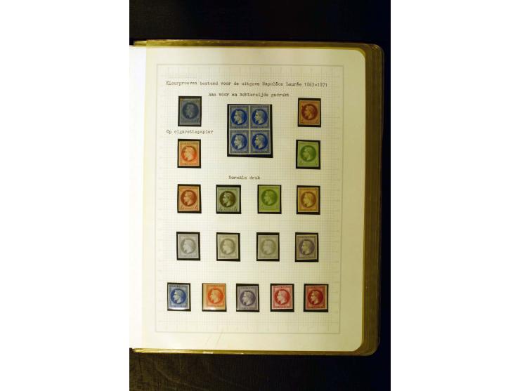 1849/1870, meist gestempelte Spezialsammlung mit einigen hundert Marken, schönen Briefstücken und vielen Briefen, dabei Paare