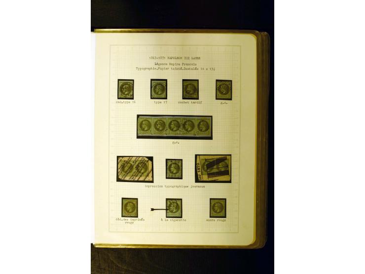 1849/1870, meist gestempelte Spezialsammlung mit einigen hundert Marken, schönen Briefstücken und vielen Briefen, dabei Paare