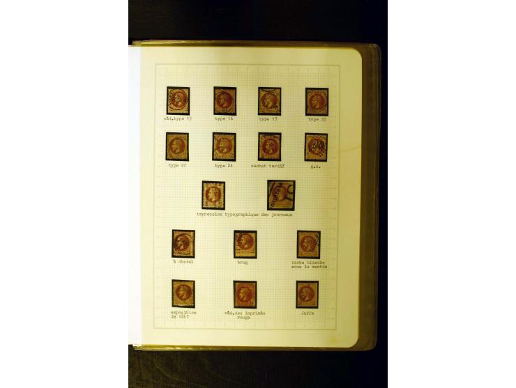 1849/1870, meist gestempelte Spezialsammlung mit einigen hundert Marken, schönen Briefstücken und vielen Briefen, dabei Paare