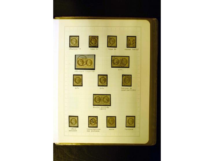 1849/1870, meist gestempelte Spezialsammlung mit einigen hundert Marken, schönen Briefstücken und vielen Briefen, dabei Paare