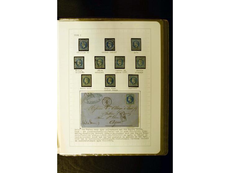 1849/1870, meist gestempelte Spezialsammlung mit einigen hundert Marken, schönen Briefstücken und vielen Briefen, dabei Paare