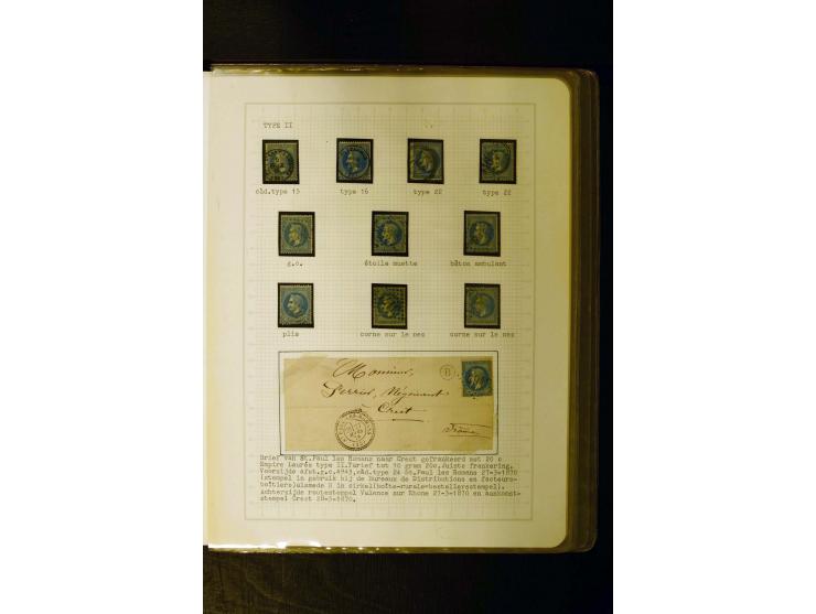 1849/1870, meist gestempelte Spezialsammlung mit einigen hundert Marken, schönen Briefstücken und vielen Briefen, dabei Paare