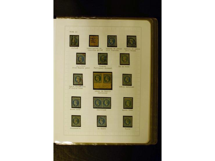 1849/1870, meist gestempelte Spezialsammlung mit einigen hundert Marken, schönen Briefstücken und vielen Briefen, dabei Paare