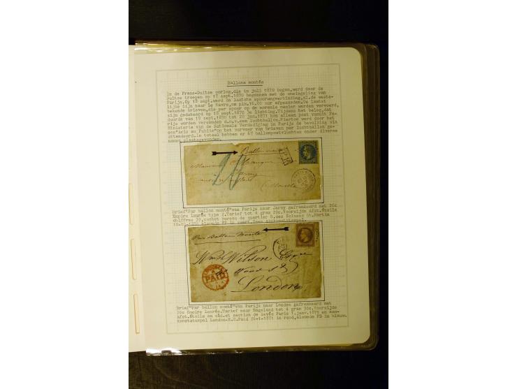 1849/1870, meist gestempelte Spezialsammlung mit einigen hundert Marken, schönen Briefstücken und vielen Briefen, dabei Paare