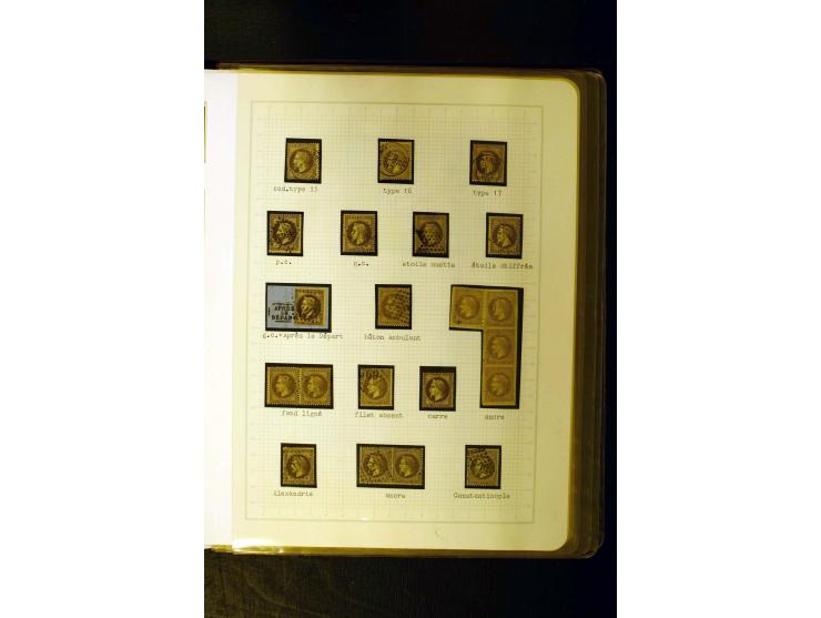 1849/1870, meist gestempelte Spezialsammlung mit einigen hundert Marken, schönen Briefstücken und vielen Briefen, dabei Paare