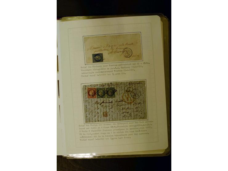 1849/1870, meist gestempelte Spezialsammlung mit einigen hundert Marken, schönen Briefstücken und vielen Briefen, dabei Paare
